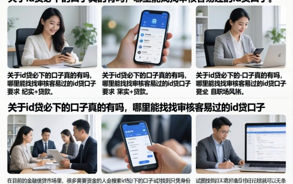 关于id贷必下的口子真的有吗，哪里能找到审核容易过的id贷口子