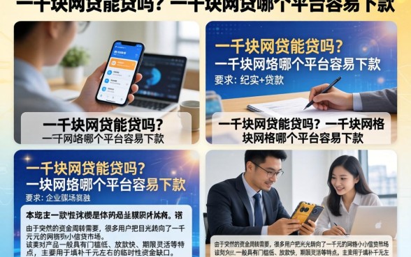 一千块网贷能贷吗?一千块网贷哪个平台容易下款