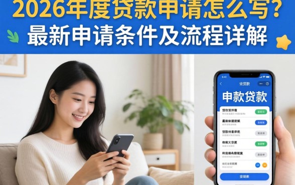 2026年度贷款申请怎么写？最新申请条件及流程详解