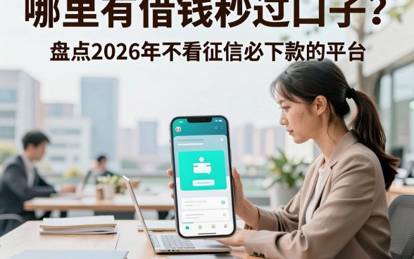 哪里有借钱秒过口子?盘点2026年不看征信必下款的平台