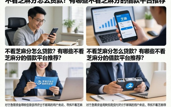 不看芝麻分怎么贷款?有哪些不看芝麻分的借款平台推荐?
