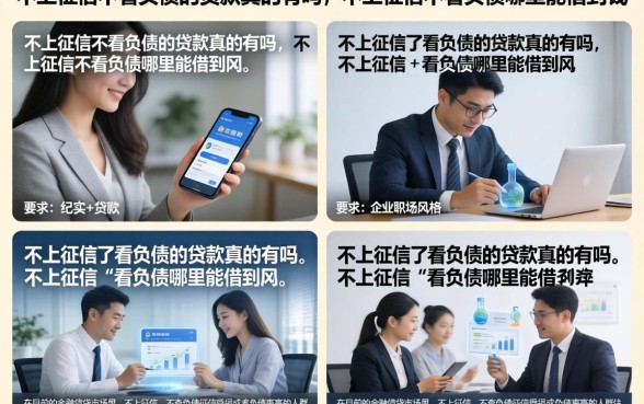 不上征信不看负债的贷款真的有吗，不上征信不看负债哪里能借到钱