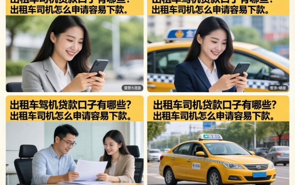 出租车司机贷款口子有哪些？出租车司机怎么申请容易下款？