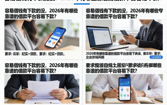 容易借钱有下款的没,2026年有哪些靠谱的借款平台容易下款?
