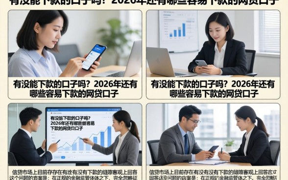 有没能下款的口子吗?2026年还有哪些容易下款的网贷口子