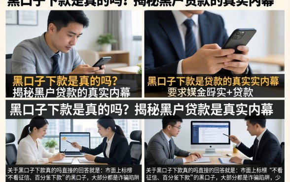 黑口子下款是真的吗？揭秘黑户贷款的真实内幕