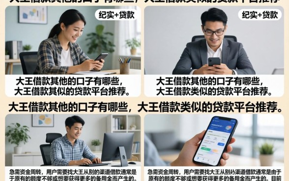 大王借款其他的口子有哪些，大王借款类似的贷款平台推荐