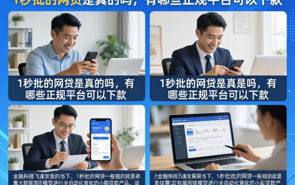 1秒批的网贷是真的吗，有哪些正规平台可以下款