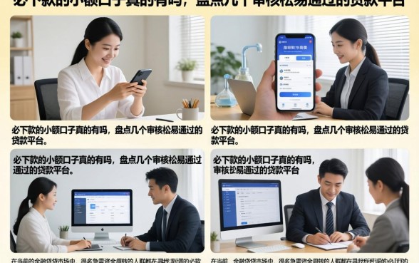 必下款的小额口子真的有吗，盘点几个审核松易通过的贷款平台