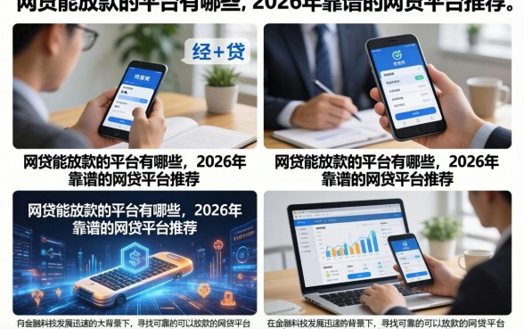 网贷能放款的平台有哪些，2026年靠谱的网贷平台推荐