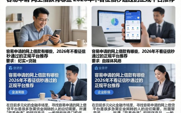 容易申请的网上借款有哪些，2026年不看征信秒通过的正规平台推荐