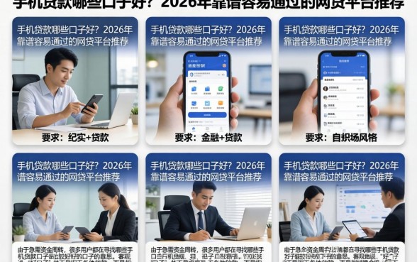 手机贷款哪些口子好？2026年靠谱容易通过的网贷平台推荐
