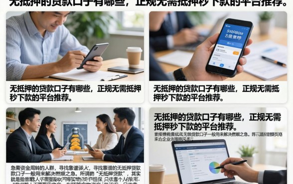 无抵押的贷款口子有哪些，正规无需抵押秒下款的平台推荐