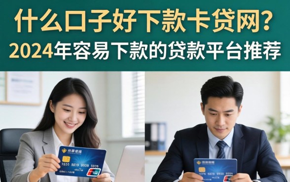 什么口子好下款卡贷网？2024年容易下款的贷款平台推荐
