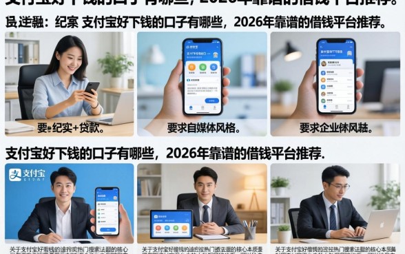 支付宝好下钱的口子有哪些，2026年靠谱的借钱平台推荐