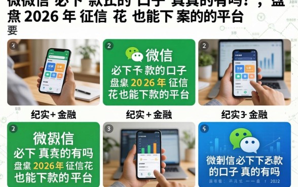 微信必下款的口子真的有吗，盘点2026年征信花也能下款的平台