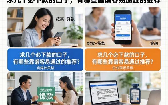 求几个必下款的口子,有哪些靠谱容易通过的推荐?