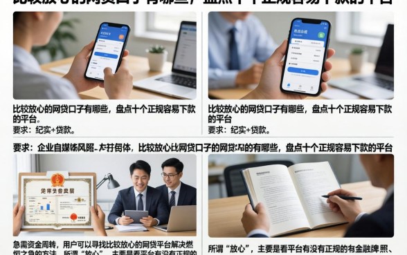 比较放心的网贷口子有哪些，盘点十个正规容易下款的平台
