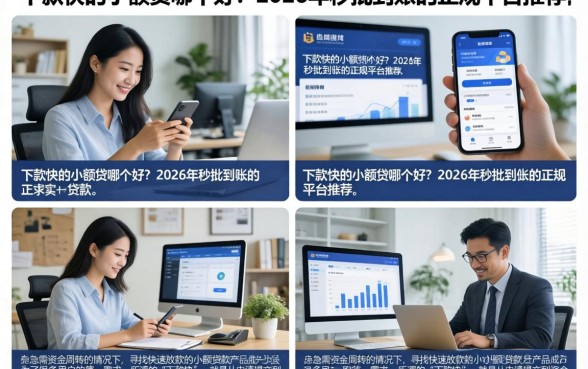 下款快的小额贷哪个好?2026年秒批到账的正规平台推荐