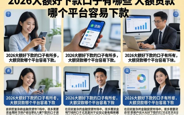 2026大额好下款的口子有哪些,大额贷款哪个平台容易下款
