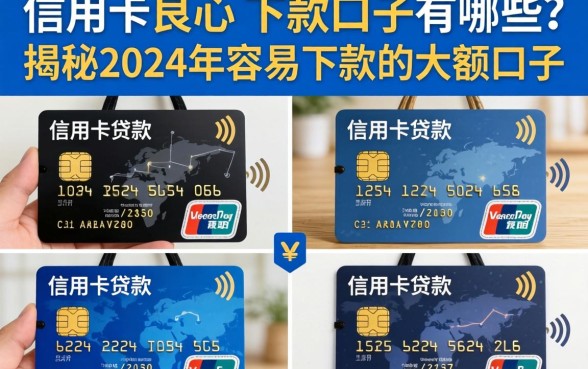 信用卡良心的下款口子有哪些?揭秘2024年容易下款的大额口子
