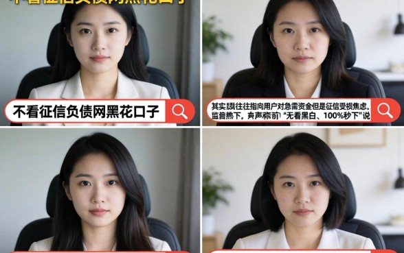 不看征信负债网黑花口子，哪里可以借到钱？