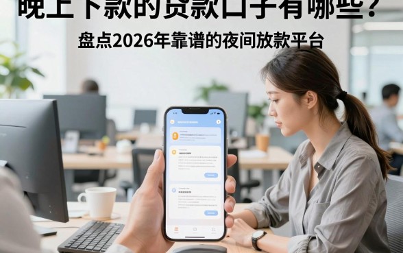 晚上下款的贷款口子有哪些?盘点2026年靠谱的夜间放款平台