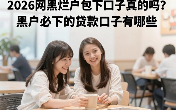 2026网黑烂户包下口子真的吗？黑户必下的贷款口子有哪些
