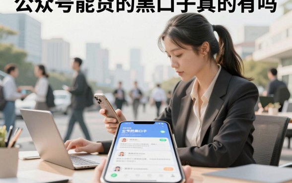 公众号能贷的黑口子真的有吗,揭秘公众号贷款黑口子可靠吗