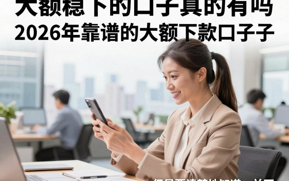 大额稳下的口子真的有吗，2026年靠谱的大额下款口子推荐