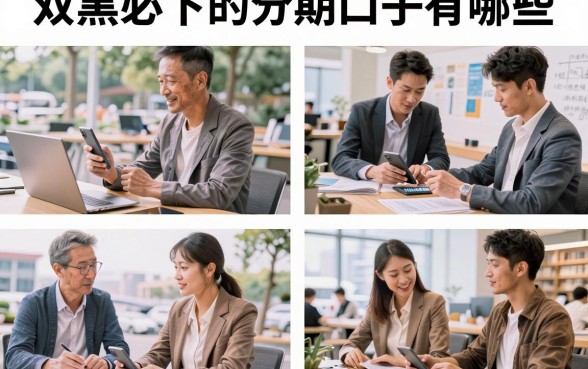 双黑必下的分期口子有哪些，双黑户能下款的分期贷款哪里找