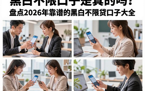黑白不限口子是真的吗？盘点2026年靠谱的黑白不限贷口子大全
