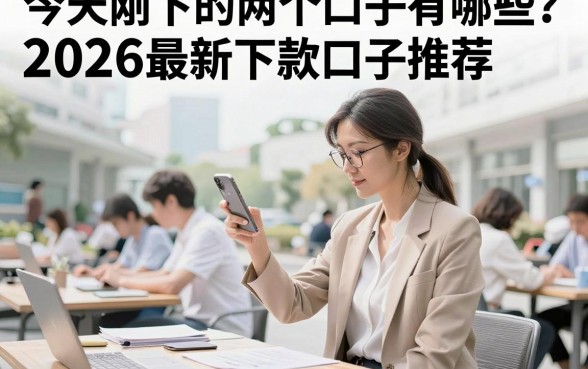 今天刚下的两个口子有哪些？2026最新下款口子推荐