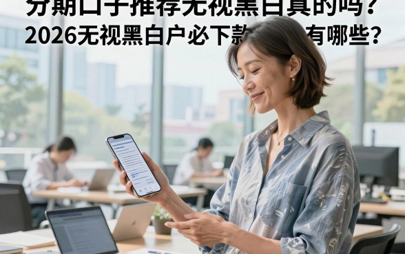 分期口子推荐无视黑白真的吗？2026无视黑白户必下款口子有哪些？