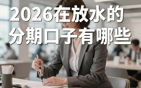 2026在放水的分期口子有哪些，哪里能找到靠谱的分期渠道