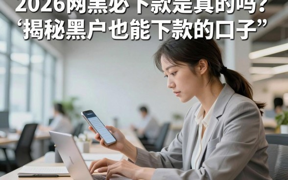 2026网黑必下款是真的吗?揭秘黑户也能下款的口子