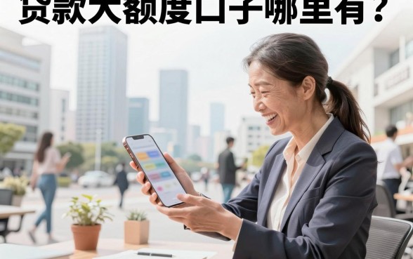 贷款大额度口子哪里有?2026年正规大额贷款平台推荐
