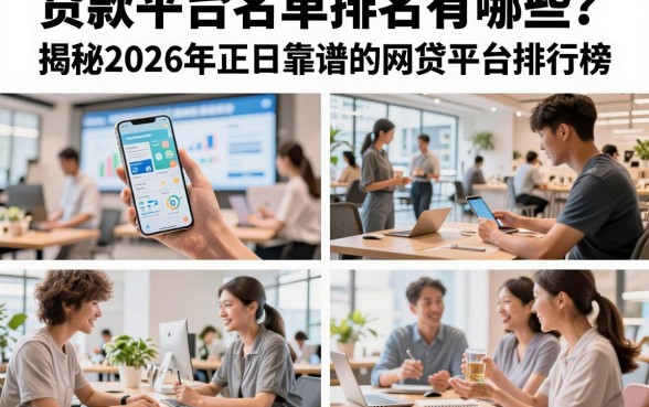 贷款平台名单排名有哪些？揭秘2026年正规靠谱的网贷平台排行榜
