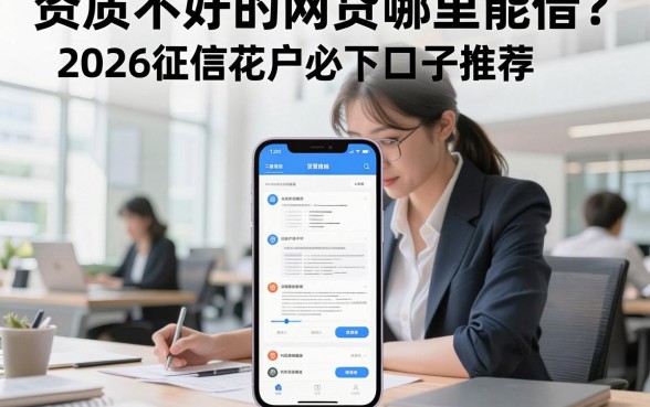 资质不好的网贷哪里能借?2026征信花户必下口子推荐