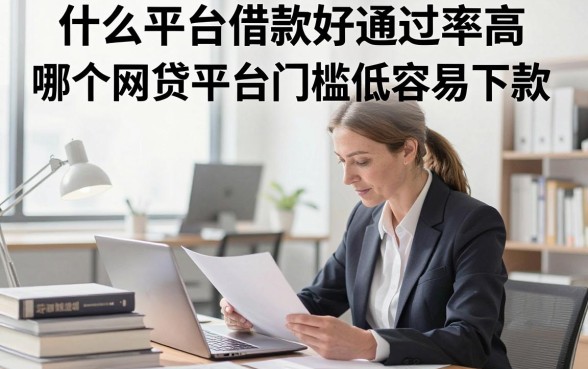 什么平台借款好通过率高，哪个网贷平台门槛低容易下款？