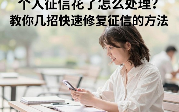 个人征信花了怎么处理？教你几招快速修复征信的方法