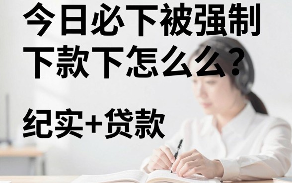 今日必下被强制下款怎么办？如何正确处理应对