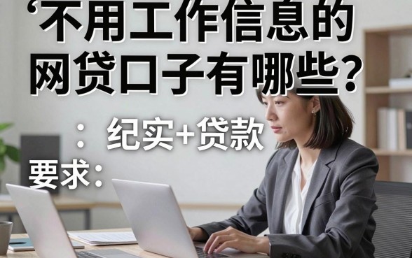 不用工作信息的网贷口子有哪些？正规不看工作的贷款平台推荐