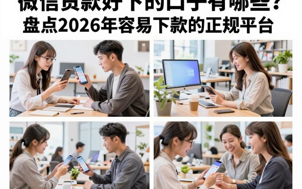 微信贷款好下的口子有哪些?盘点2026年容易下款的正规平台