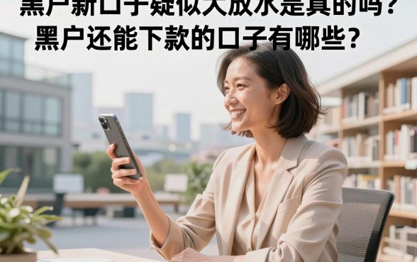 黑户新口子疑似大放水是真的吗?黑户还能下款的口子有哪些?