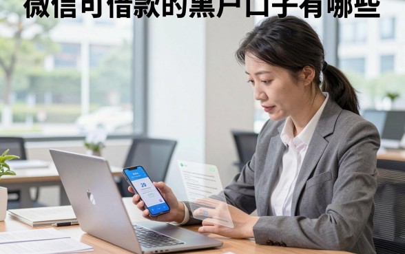微信可借款的黑户口子有哪些，黑户怎么在微信借到钱