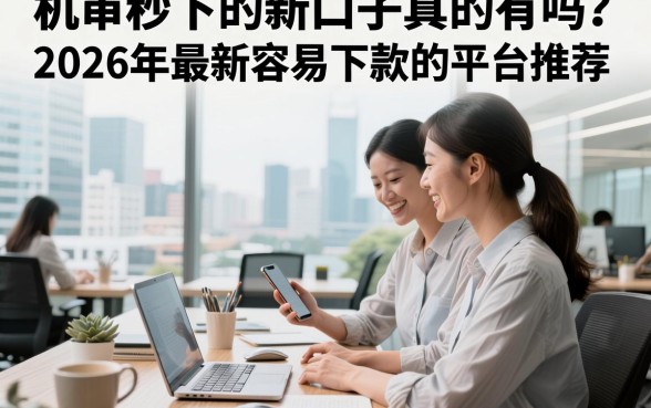 机审秒下的新口子真的有吗？2026年最新容易下款的平台推荐