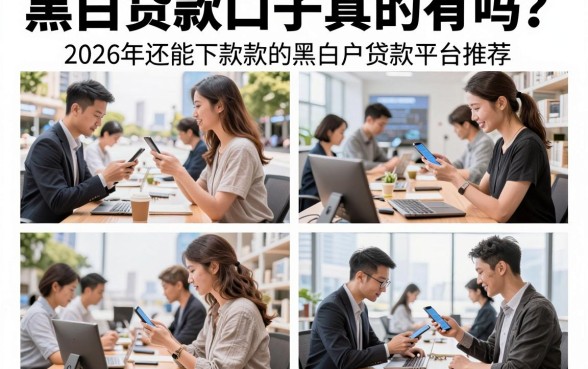 黑白贷款口子真的有吗？2026年还能下款的黑白户贷款平台推荐
