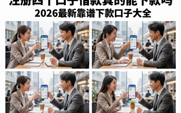 注册四个口子借款真的能下款吗,盘点2026最新靠谱下款口子大全