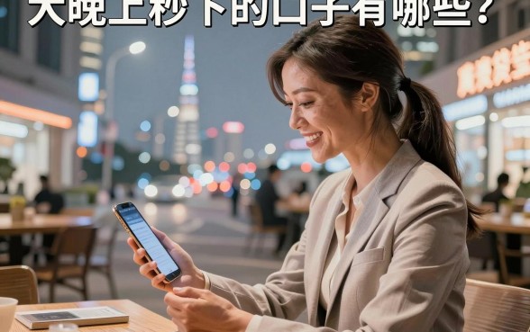 大晚上秒下的口子有哪些?深夜急需资金哪里能快速下款?